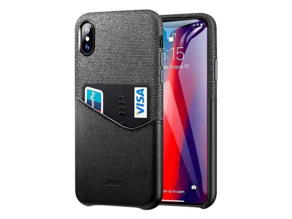 Funda ESR Metro Wallet, para iPhone XS MAX. Color Negro.