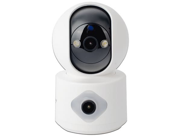 Cámara Doble Lente EPCOM SCAM3DB, 3 Megapixel, WiFi, Autoseguimiento, Detección de Movimiento, Audio de 2 Vías, Almacenamiento hasta 128GB.