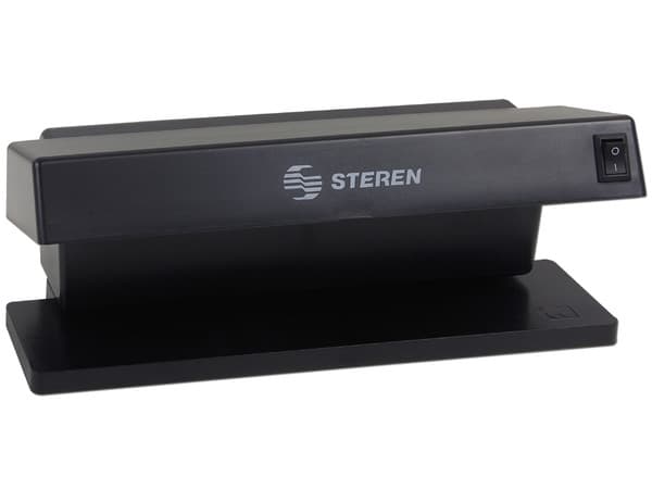 Lámpara detectora de billetes falsos.